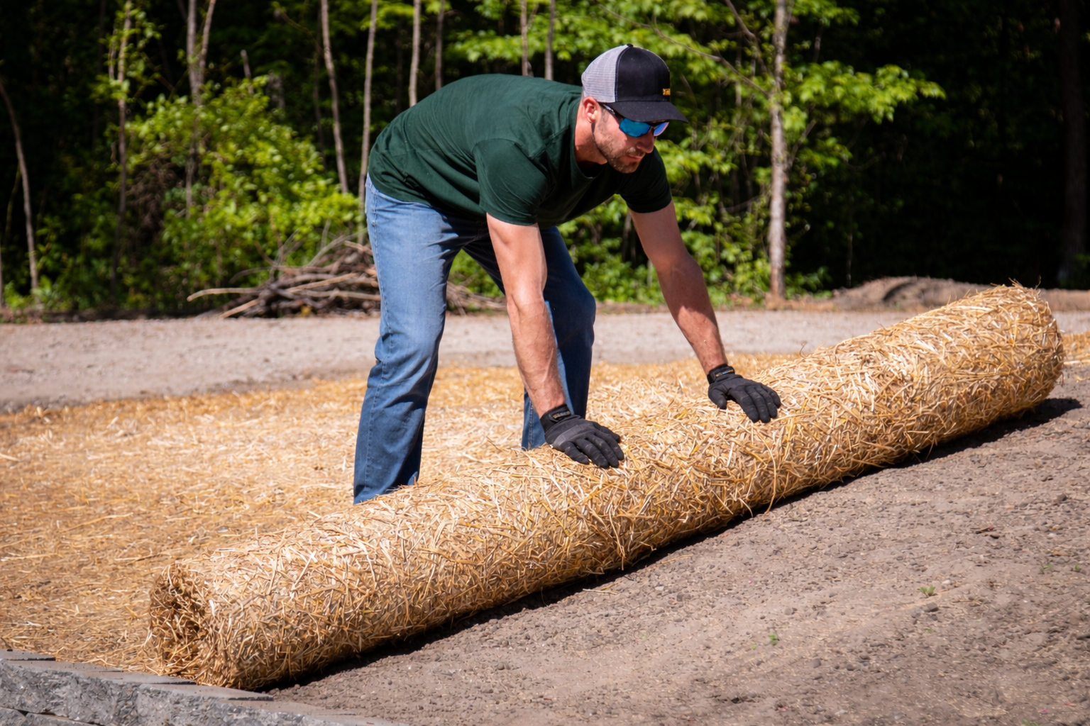 Rhino Erosion King blanket installation